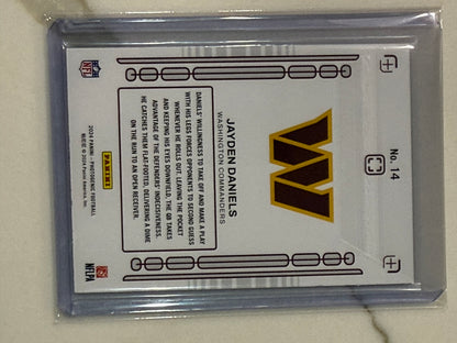 JAYDEN DANIELS 2024 PANINI PHOTOGENIC #14 RARE ROOKIE PIX BLUE /99 Washington