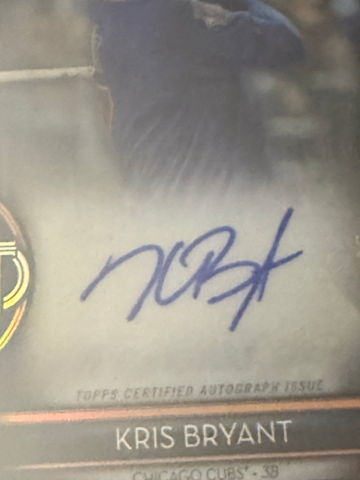 2020 Topps Tribute Tribute to Great Hitters Auto Orange Kris Bryant Cubs /25 Chicago Cubs