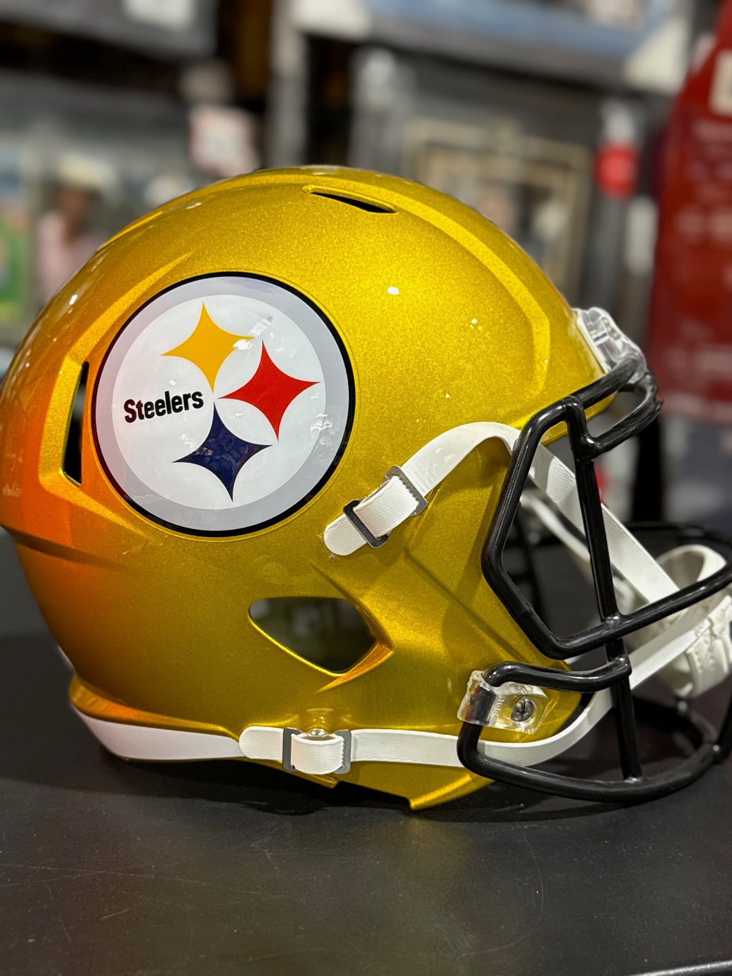 Mason Rudolph Pittsburgh Steelers Full Size replica Flash Helmet JSA