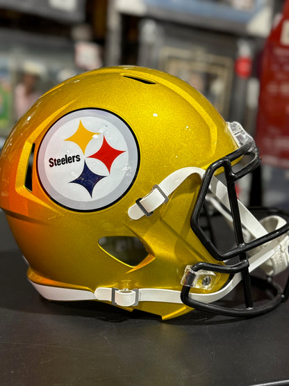 Mason Rudolph Pittsburgh Steelers Full Size replica Flash Helmet JSA