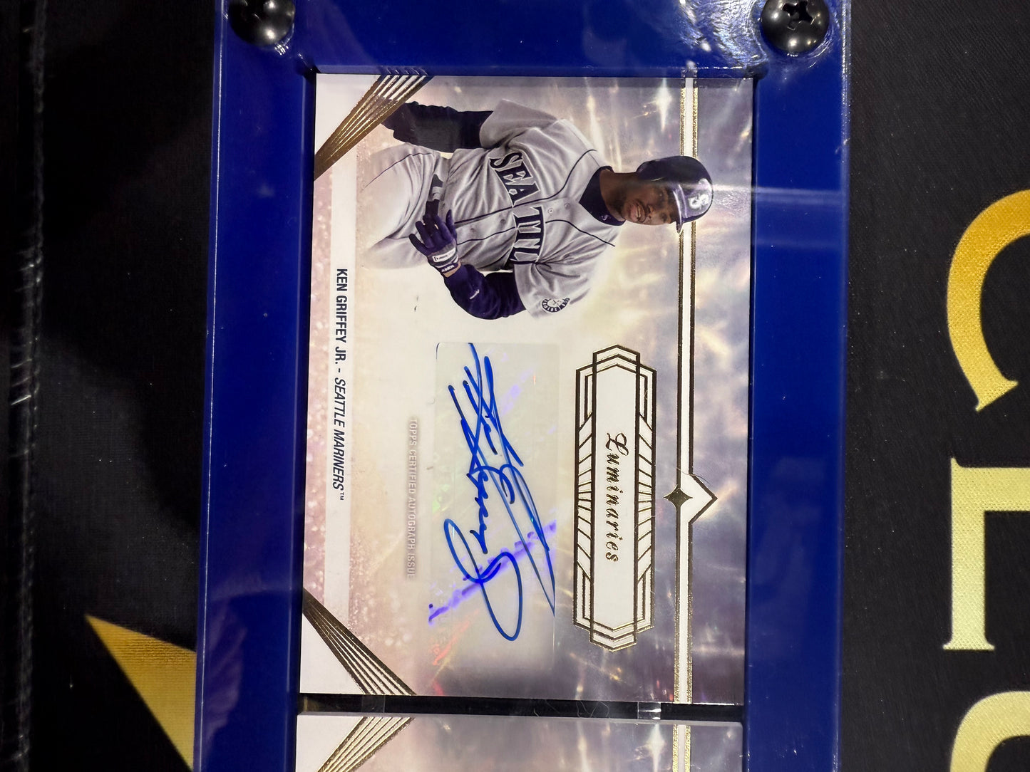 2024 Topps Luminaries Guiding Light Triple Auto Book - Griffey /Ichiro /J-Rod /5