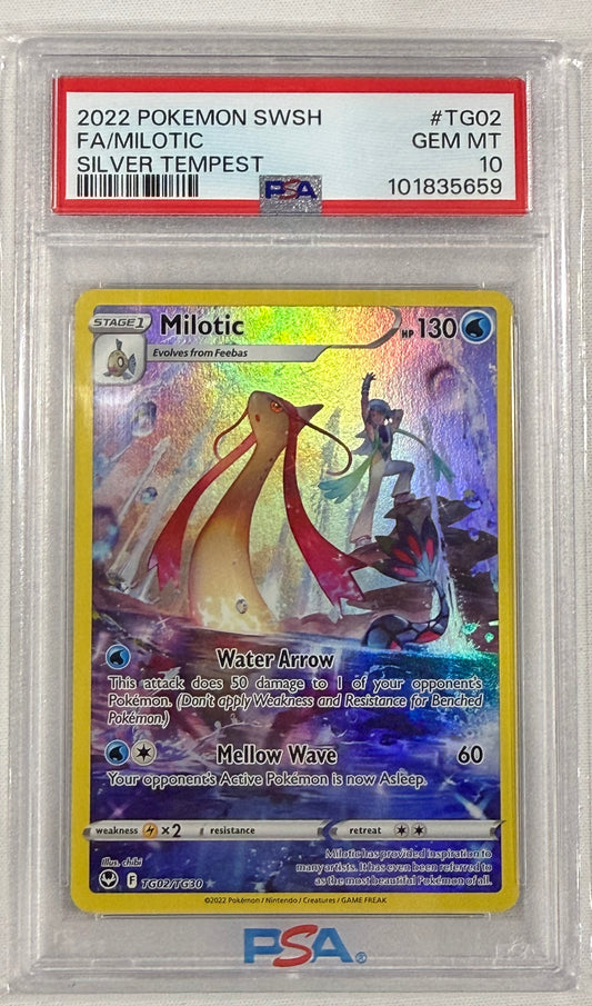 Milotic TG02/TG30 Swsh12: Sword & Shield - Silver Tempest Trainer Gallery Psa 10