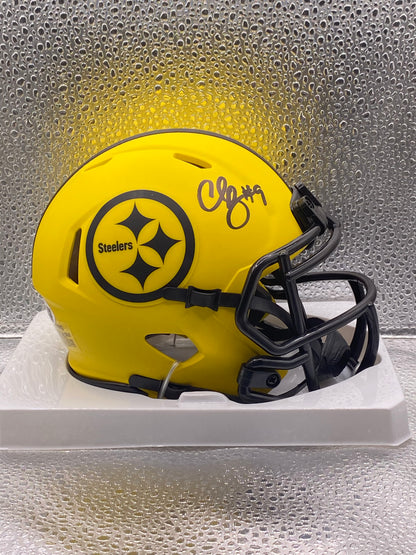 Chris Boswell signed Pittsburgh Steelers Rave Mini Helmet JSA