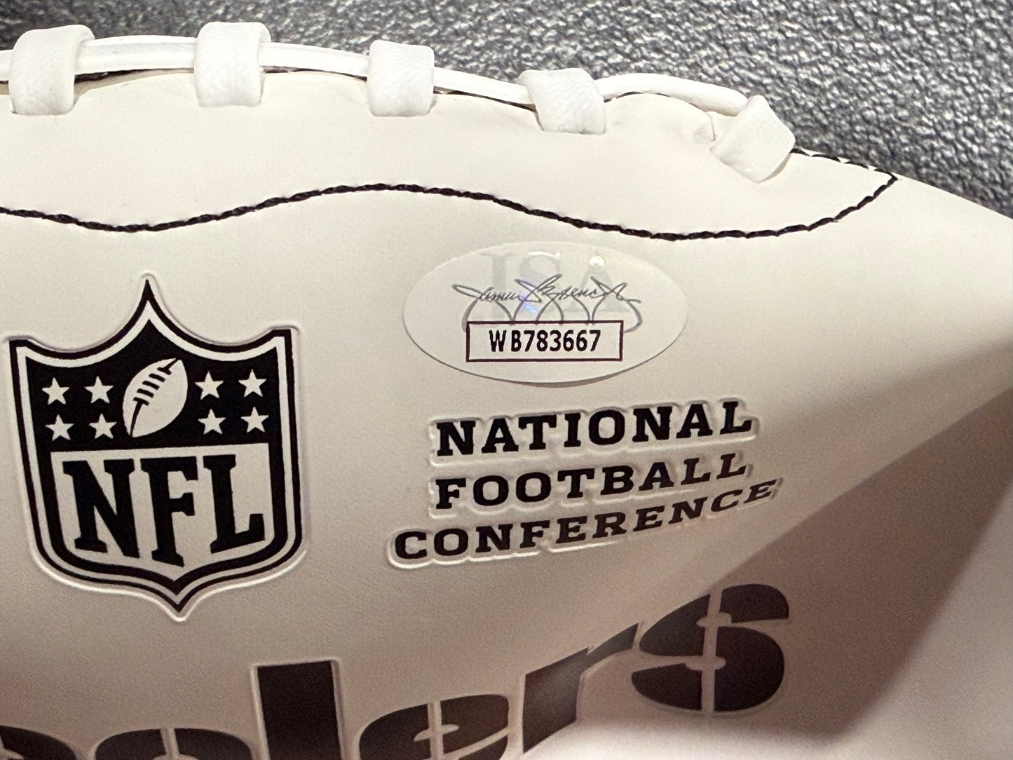 JOEY PORTER JR Pittsburgh Steelers Signed AUTOGRAPHED NFL Football JSA