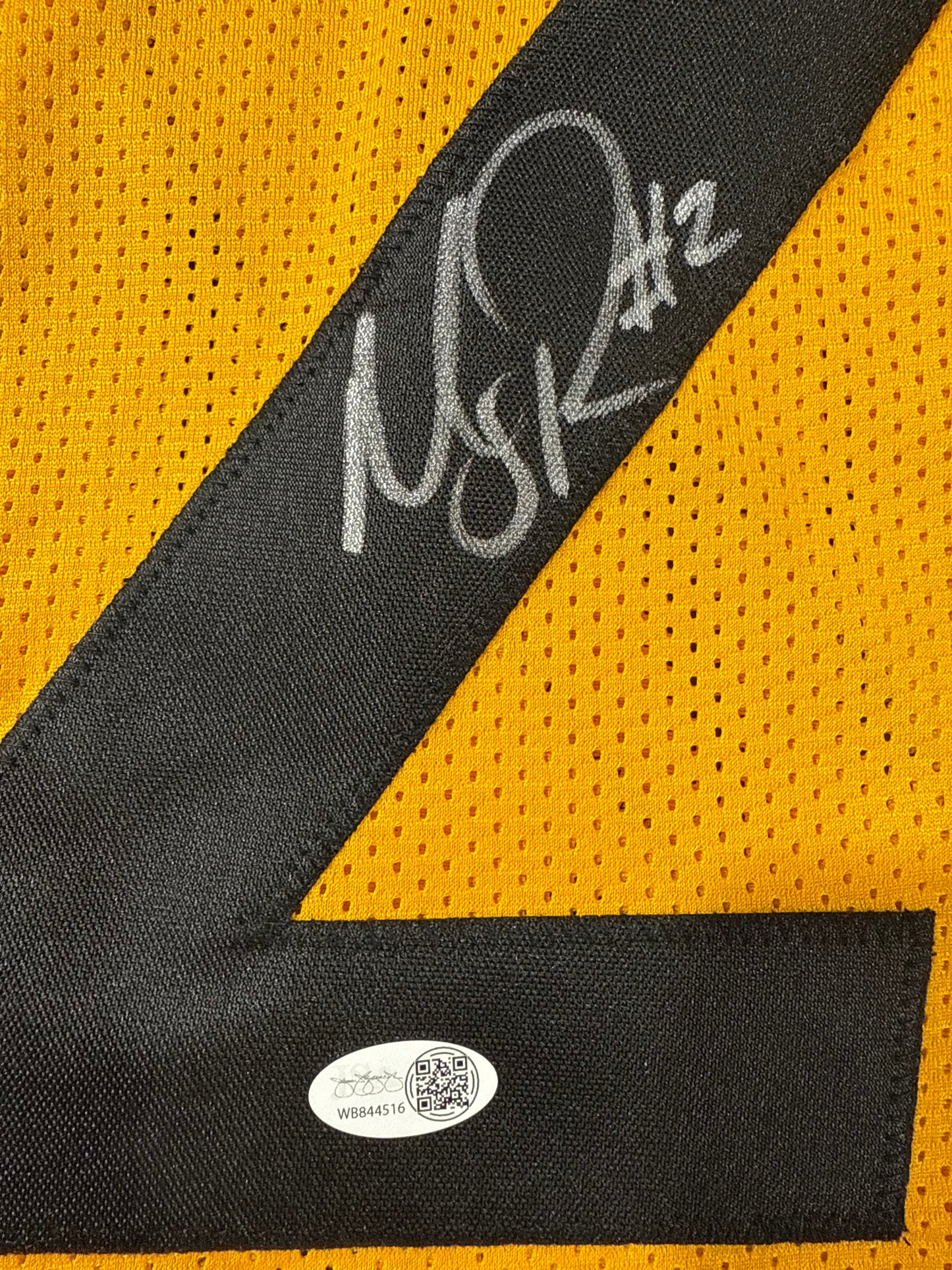 Mason Rudolph Signed Pittsburgh Steelers Custom Jersey Jsa Yellow