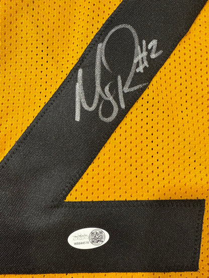 Mason Rudolph Signed Pittsburgh Steelers Custom Jersey Jsa Yellow