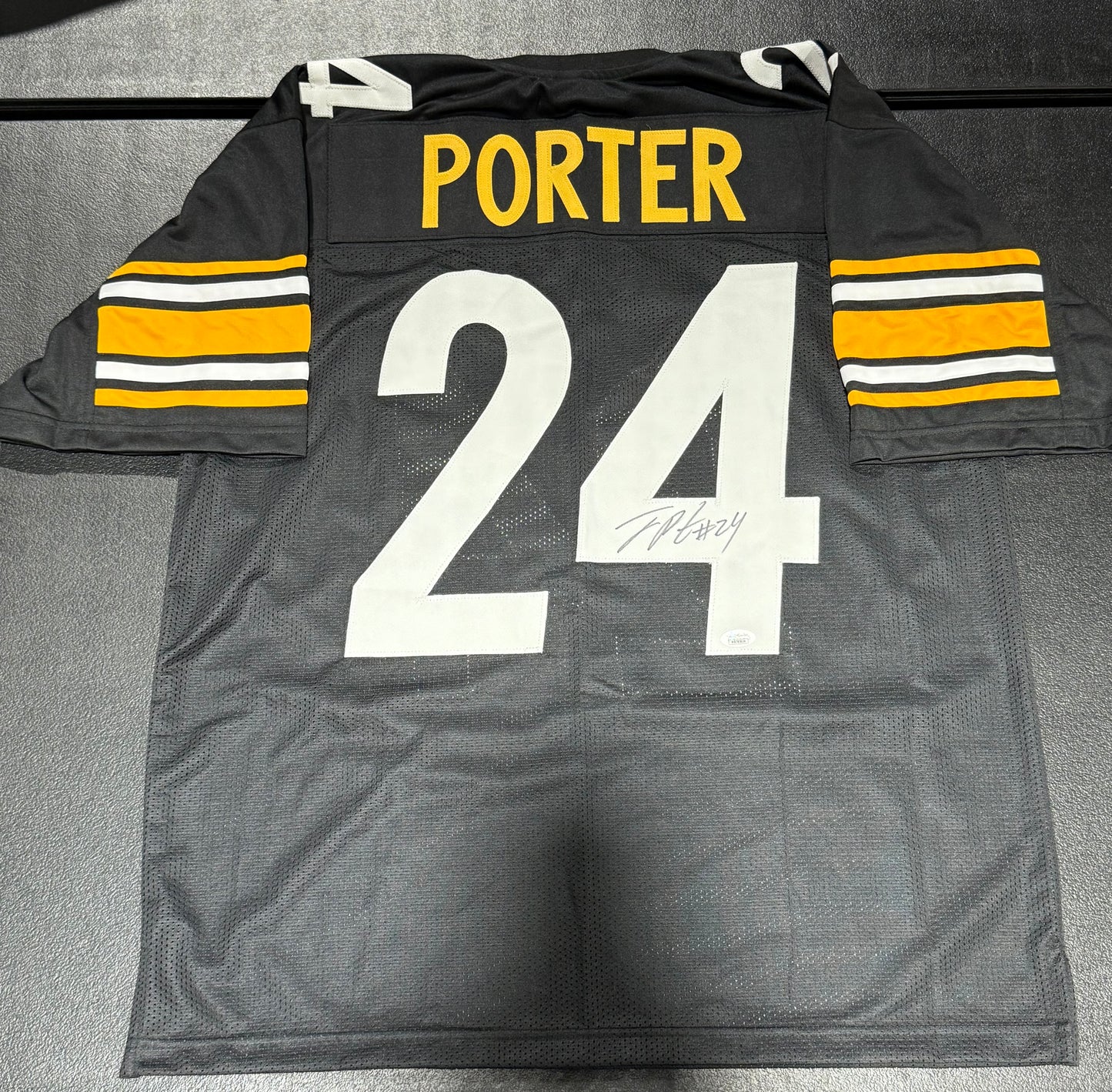 Joey Porter Jr. Signed Custom Pittsburgh Steelers Jersey JSA Black