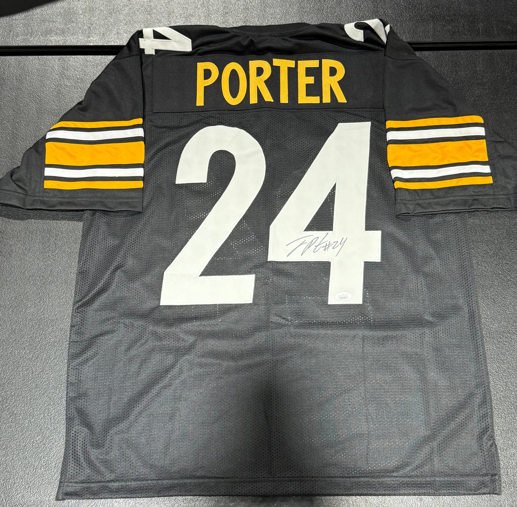 Joey Porter Jr. Signed Custom Pittsburgh Steelers Jersey JSA Black