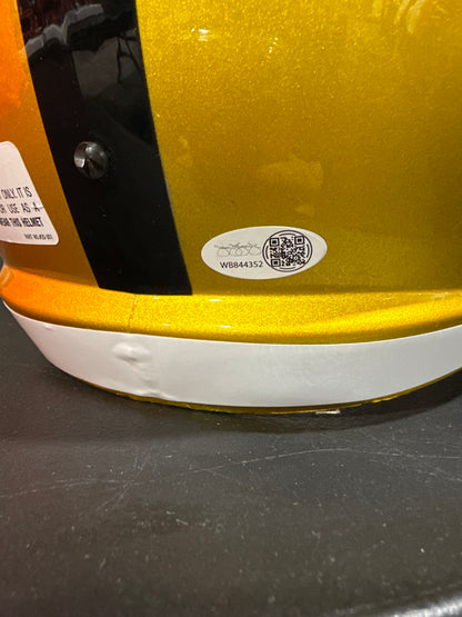 Mason Rudolph Pittsburgh Steelers Full Size replica Flash Helmet JSA