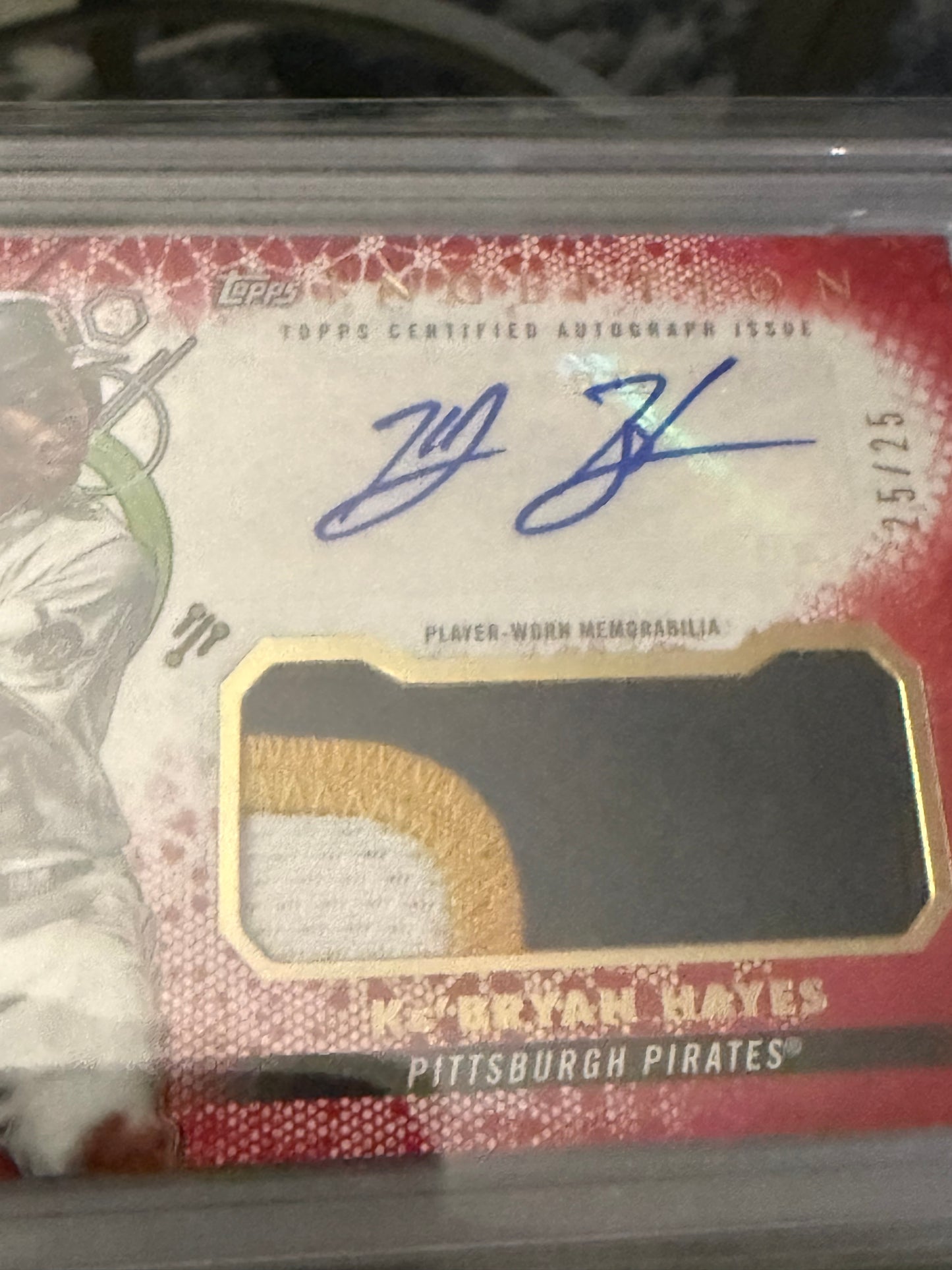 Ke'Bryan Hayes 2022 Topps Inception Patch Auto /25 PSA 10/10 Pittsburgh Pirates
