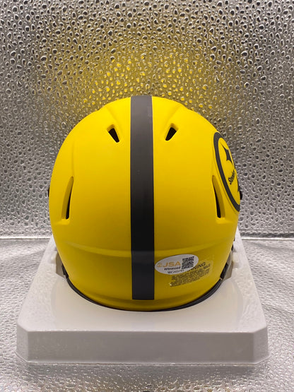 Chris Boswell signed Pittsburgh Steelers Rave Mini Helmet JSA