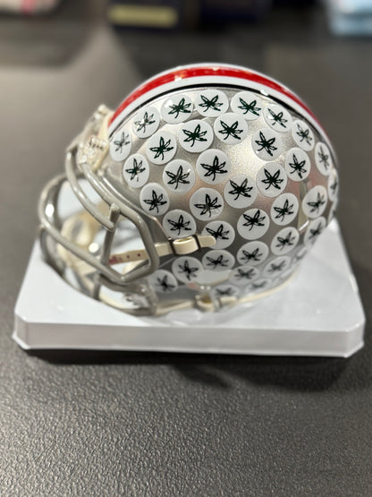 MALIK HARRISON OHIO STATE BUCKEYES   SIGNED MINI HELMET JSA