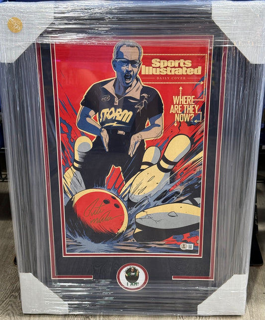 PBA Pete Weber Signed Framed Sports Illustrated Beckett