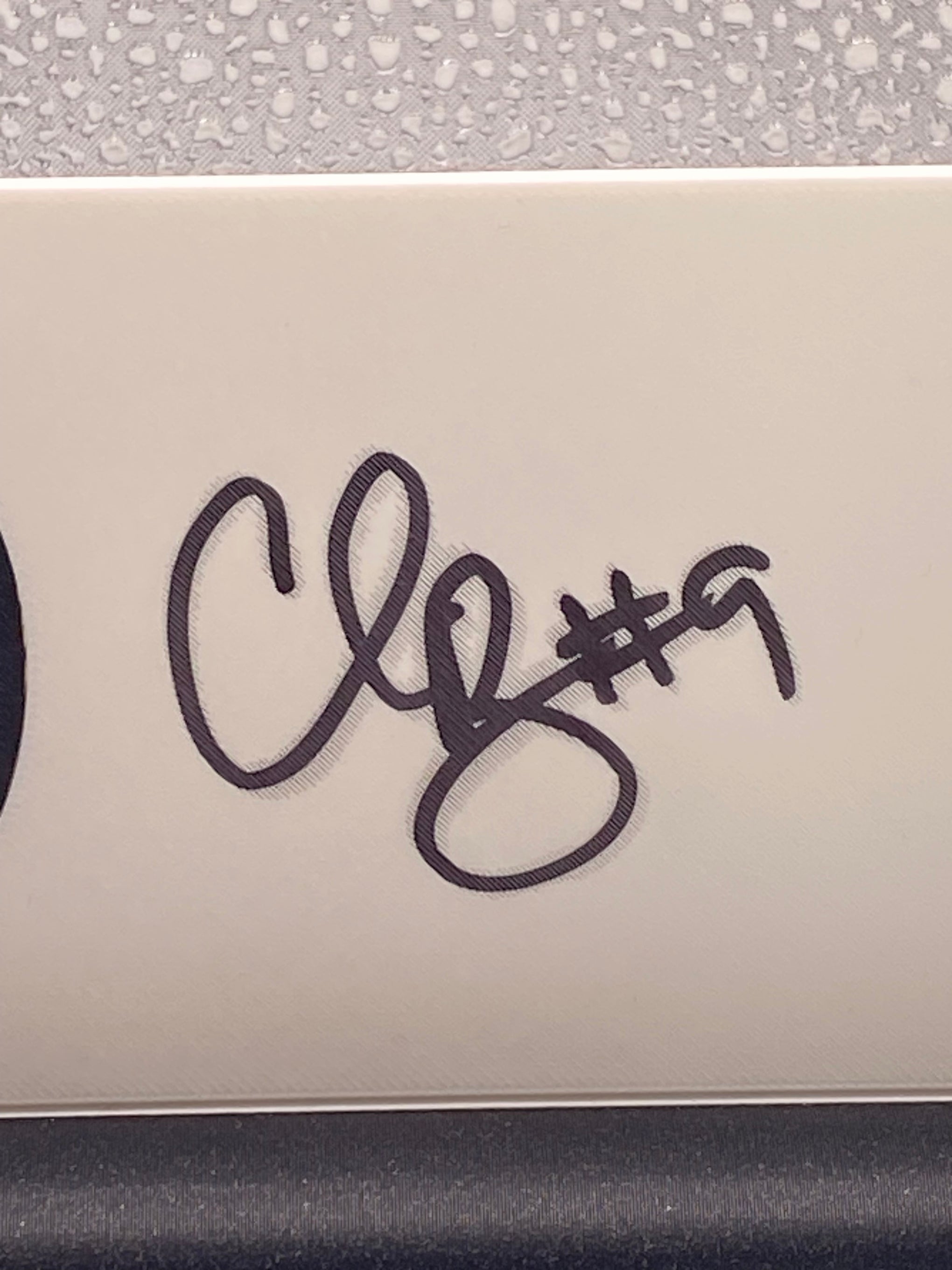 Chris Boswell signed 3D Printed Plaque JSA