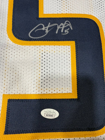 Pat White signed West Virginia WVU Mountaineers jersey JSA COA White