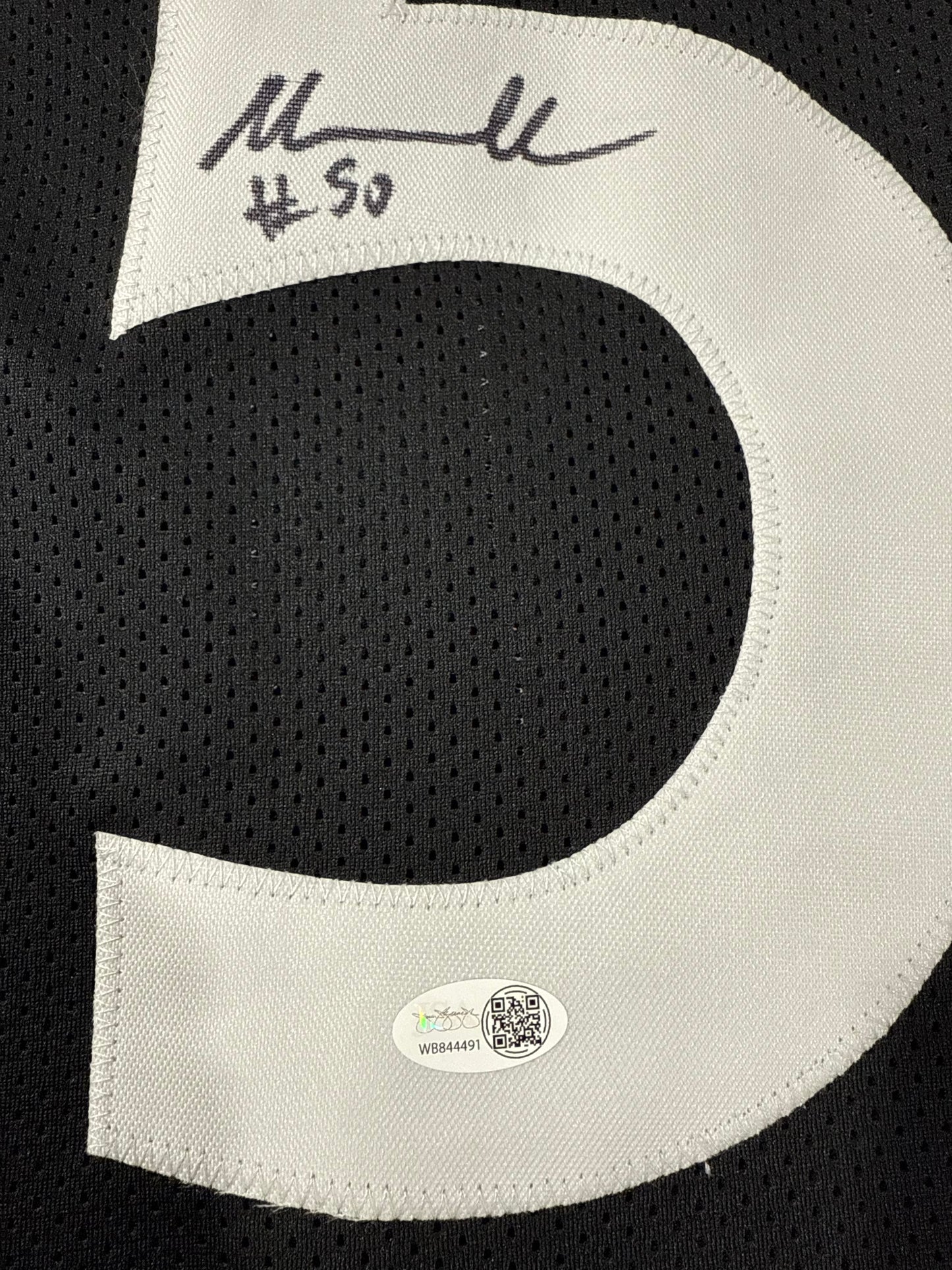 Malik Harrison Signed Pittsburgh Steelers Custom Jersey JSA