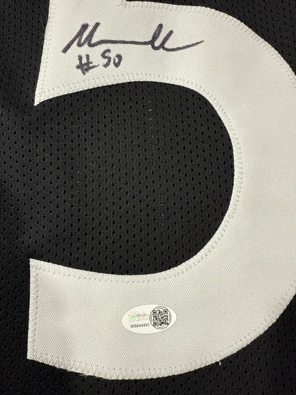 Malik Harrison Signed Pittsburgh Steelers Custom Jersey JSA