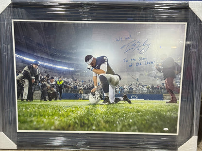 Trace McSorley Signed/Inscribed 20x24 Photo Penn State Football Framed