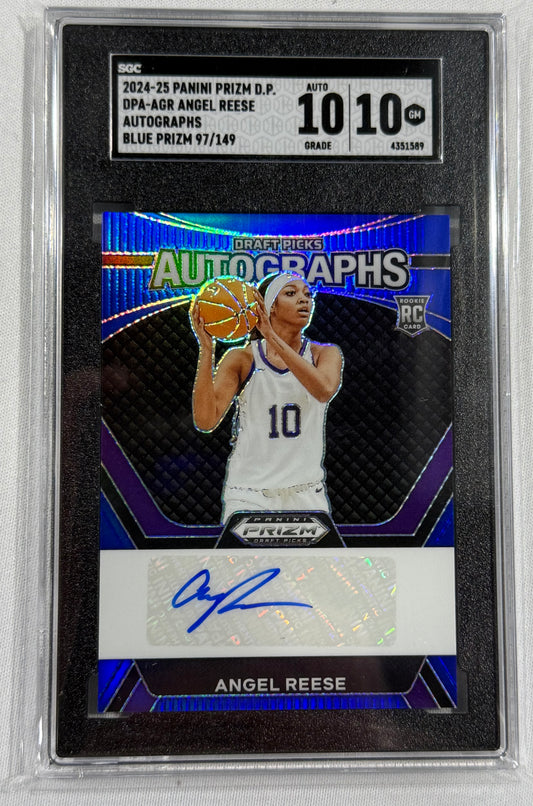2024 Panini Prizm Draft Picks - Draft Picks Autographs Angel Reese /149 SGC 10