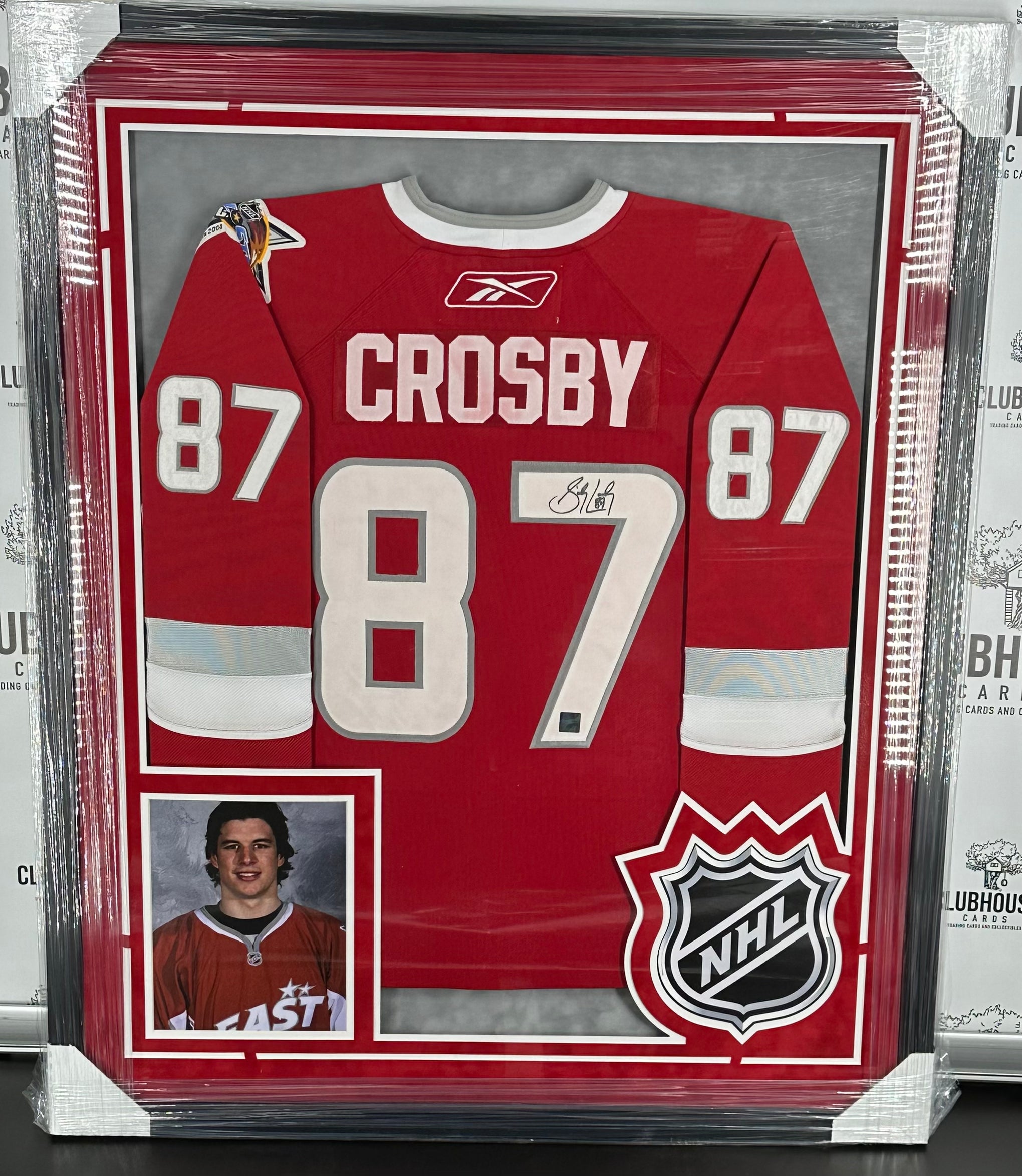 SIDNEY CROSBY PITTSBURGH PENGUINS All Star SIGNED JERSEY FRAMED Frameworth