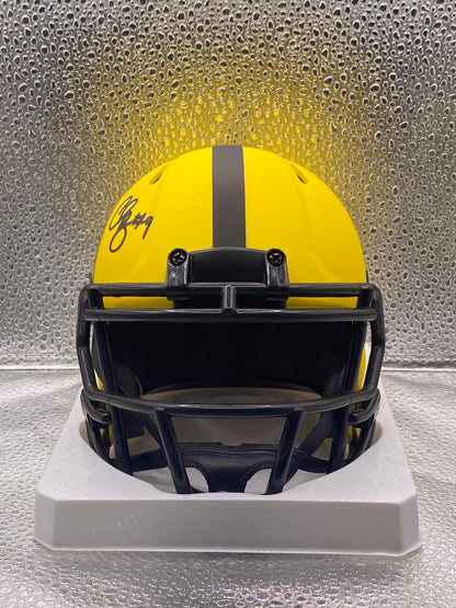 Chris Boswell signed Pittsburgh Steelers Rave Mini Helmet JSA