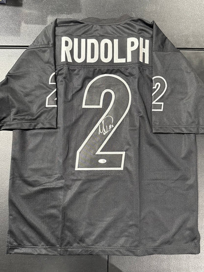 Mason Rudolph Signed Pittsburgh Steelers Custom Jersey Jsa Blackout
