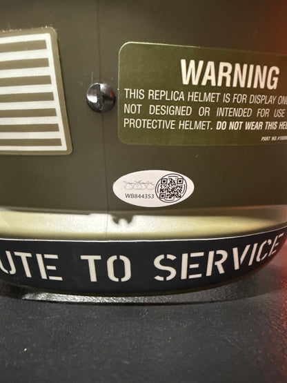 Mason Rudolph Pittsburgh Steelers Full Size replica Salute To Service Helmet JSA