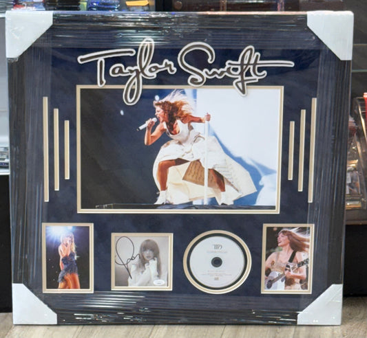 Taylor Swift Signed Framed CD with Suede Mat JSA COA