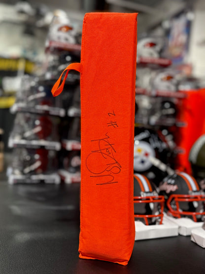 MASON RUDOLPH SIGNED PITTSBURGH STEELERS TOUCHDOWN PYLON JSA COA AUTOGRAPHED