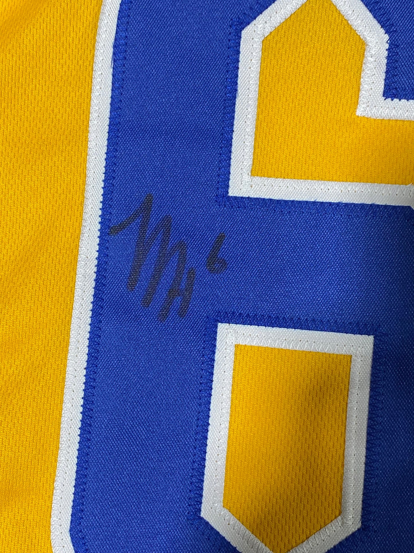 Mason Heintschel Signed Yellow Custom Pitt Panthers Jersery JSA Size L