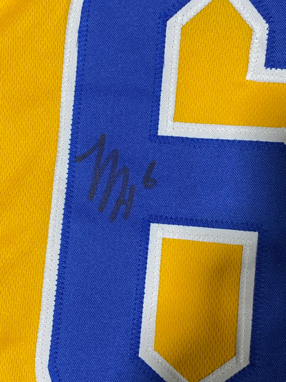 Mason Heintschel Signed Yellow Custom Pitt Panthers Jersery JSA Size L