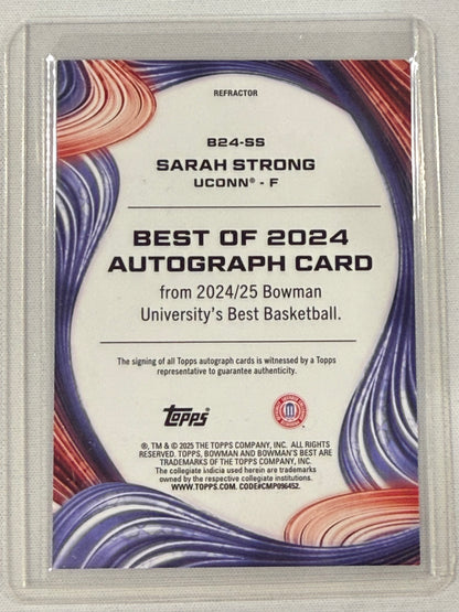 2024-25 Bowman University's Best Sarah Strong Autograph Auto