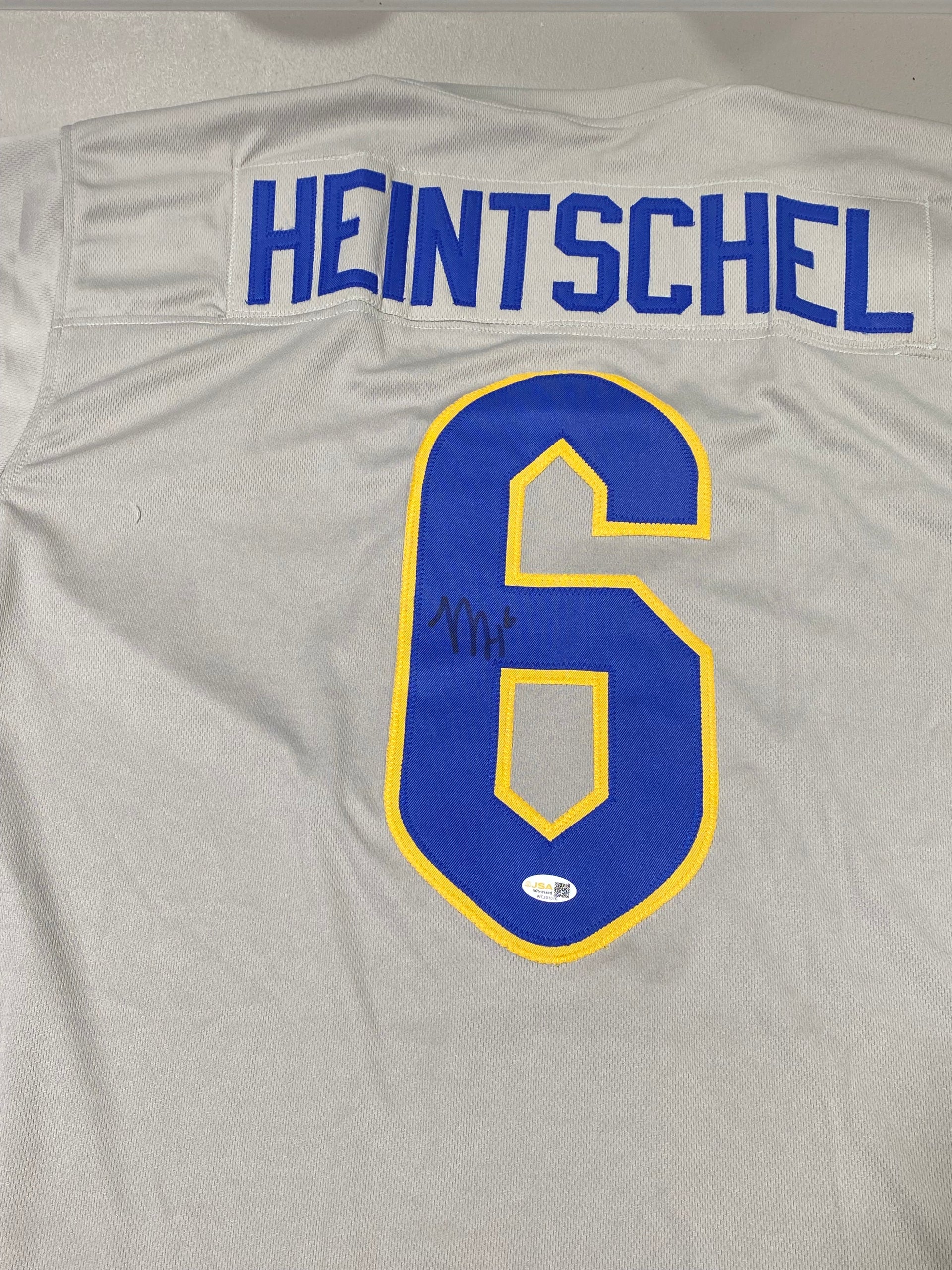 Mason Heintschel Signed Gray Custom Pitt Panthers Jersery JSA Size L