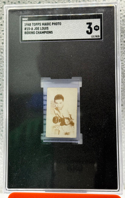 1948 Topps Magic Photo Set-Break # 15 Joe Louis SGC 3