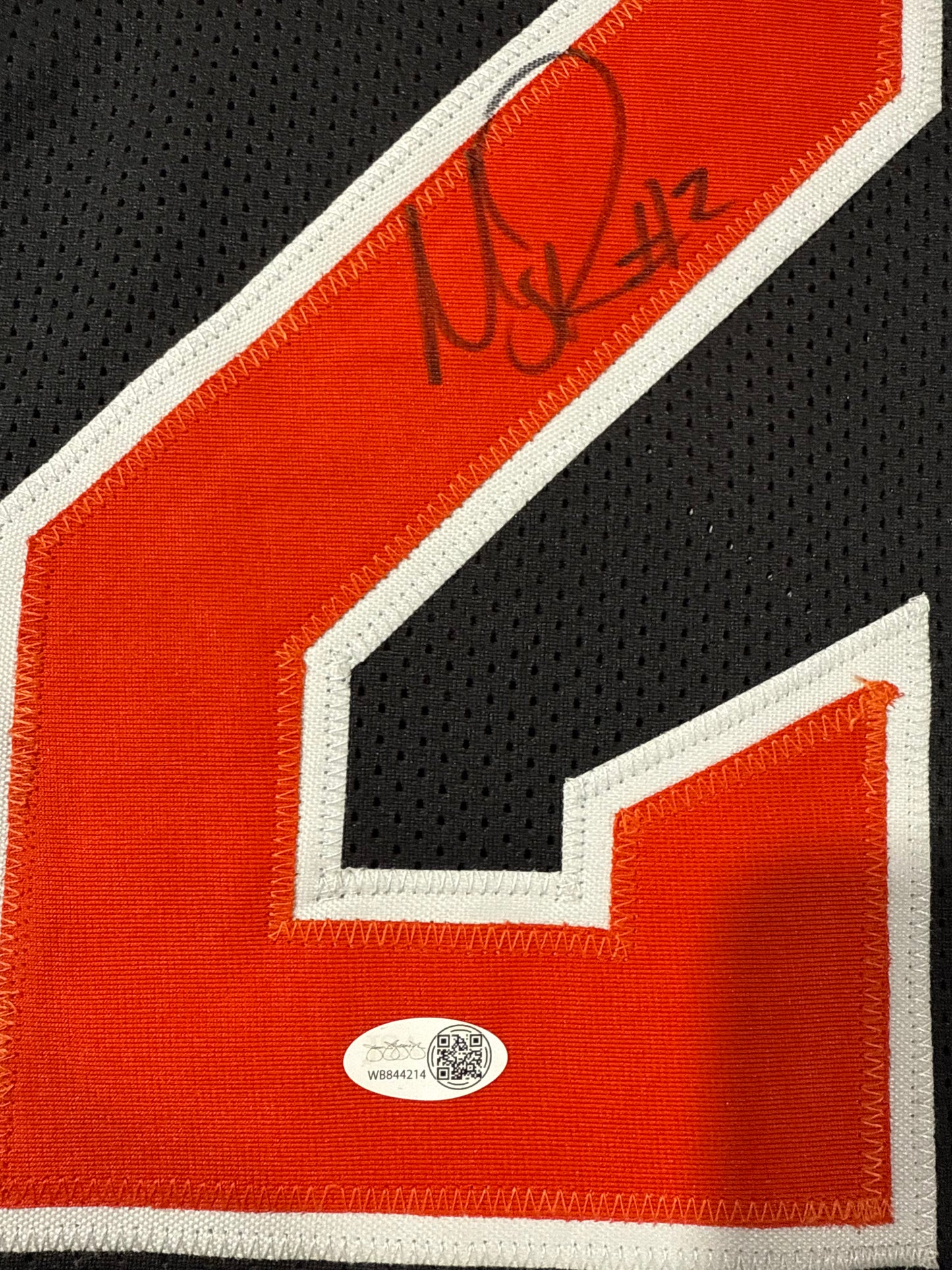 Mason Rudolph Signed Oklahoma State Cowboys Custom Jersey Jsa Black