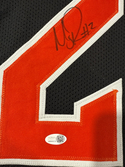 Mason Rudolph Signed Oklahoma State Cowboys Custom Jersey Jsa Black