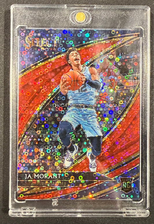 2019 Select Courtside Hybrid Red Disco Prizm /49 Ja Morant Memphis Grizzlies