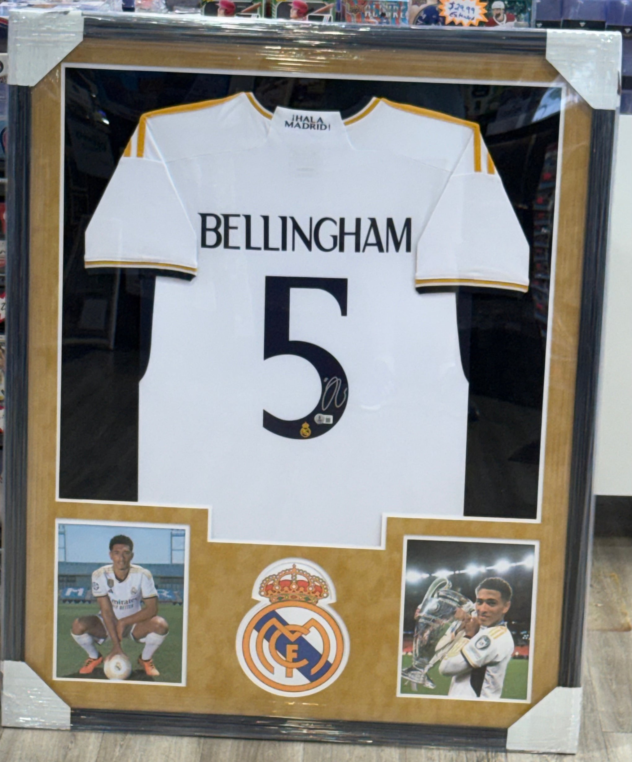 JUDE BELLINGHAM Signed Framed REAL MADRID Beckett