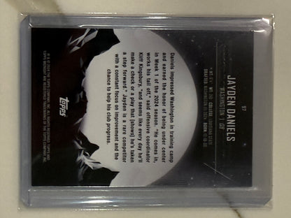 2024 Topps Midnight Jayden Daniels RC 1/20 Washington Commanders
