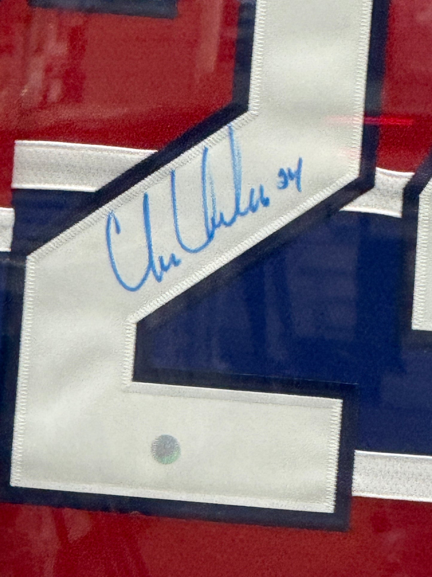 Chris Chelios Framed Signed Jersey Montreal Canadiens Frameworth