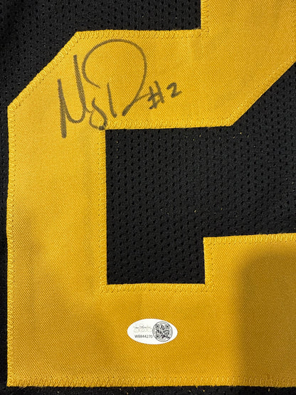 Mason Rudolph Signed Pittsburgh Steelers Custom Jersey Jsa Black/yellow Numbers