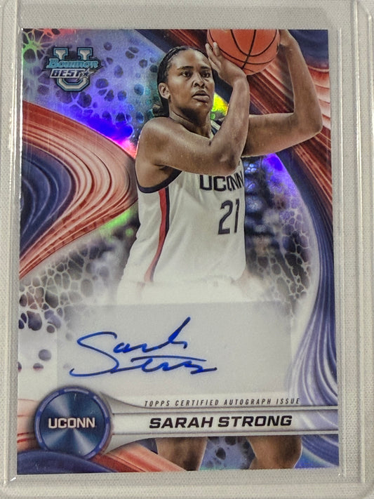 2024-25 Bowman University's Best Sarah Strong Autograph Auto