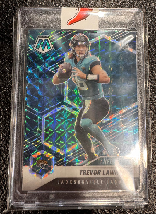 TREVOR LAWRENCE 2021 MOSAIC NFL DEBUT ROOKIE GENESIS SSP RC PSA 10 CASE HIT SSP!