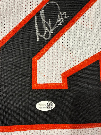 Mason Rudolph Signed Oklahoma State Cowboys Custom Jersey Jsa White