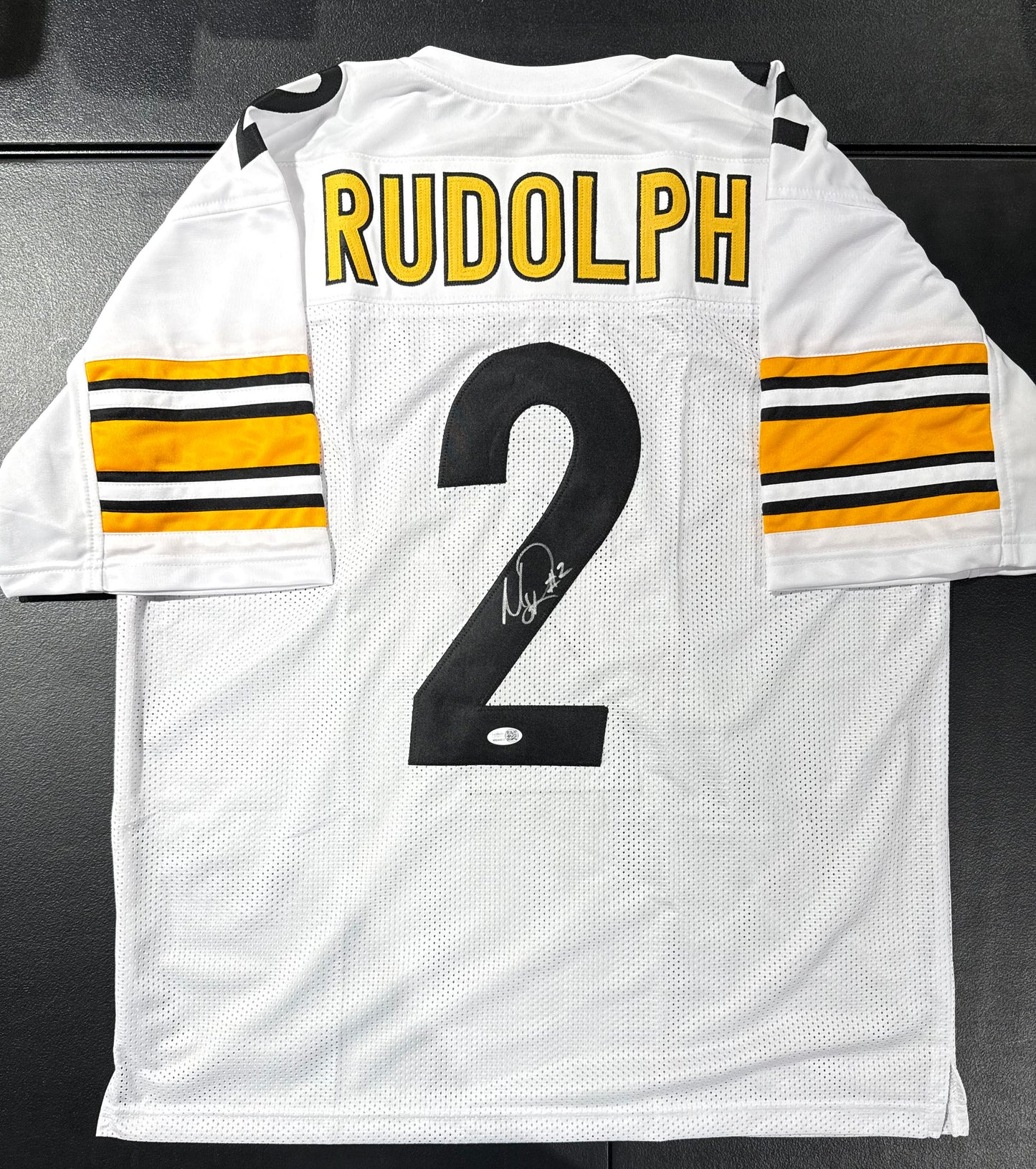 Mason Rudolph Signed Pittsburgh Steelers Custom Jersey Jsa White
