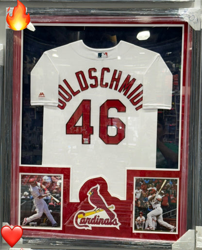 Paul Goldschmidt Signed Framed At Louis Cardinals Jersey Fanatics COA