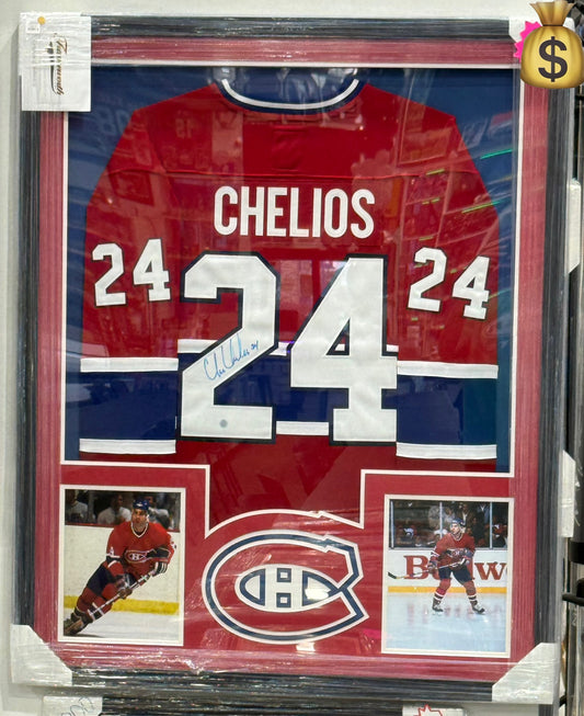 Chris Chelios Framed Signed Jersey Montreal Canadiens Frameworth
