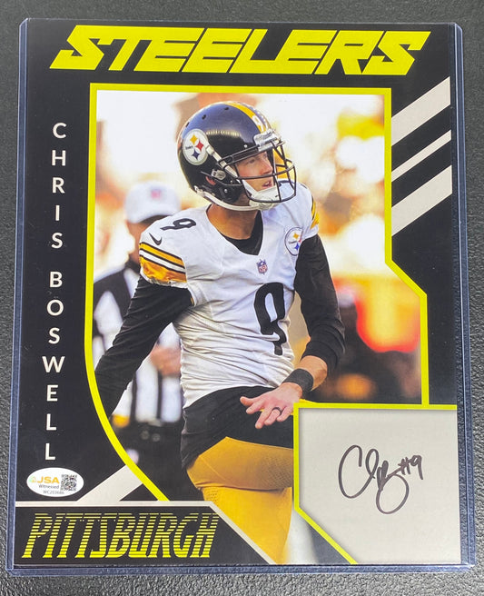Chris Boswell signed 8x10 JSA Black Border