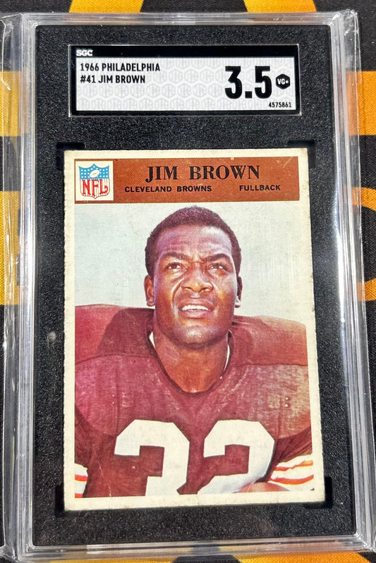 1966 Philadelphia #41 Jim Brown SGC 3.5 Cleveland Browns