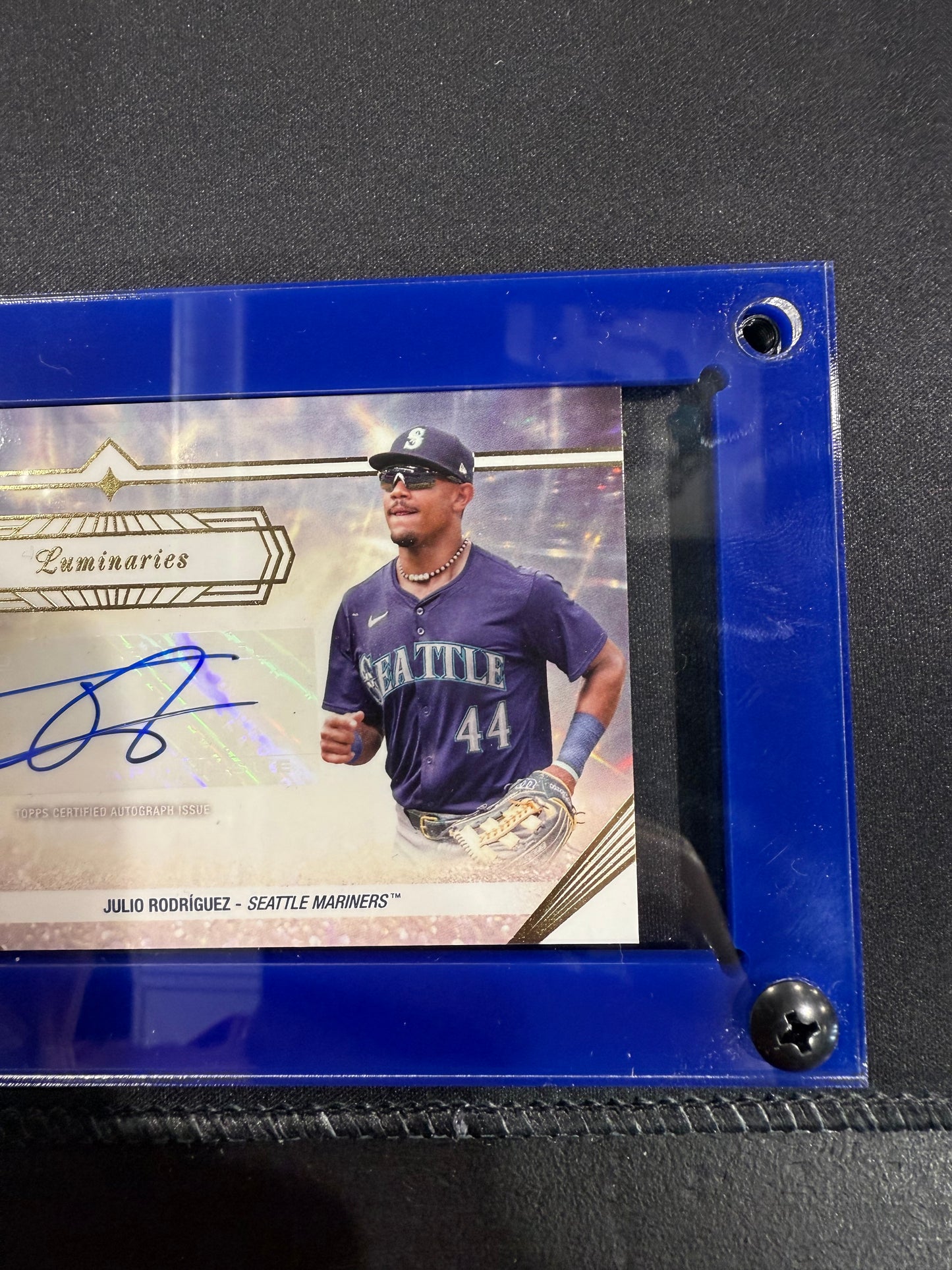 2024 Topps Luminaries Guiding Light Triple Auto Book - Griffey /Ichiro /J-Rod /5